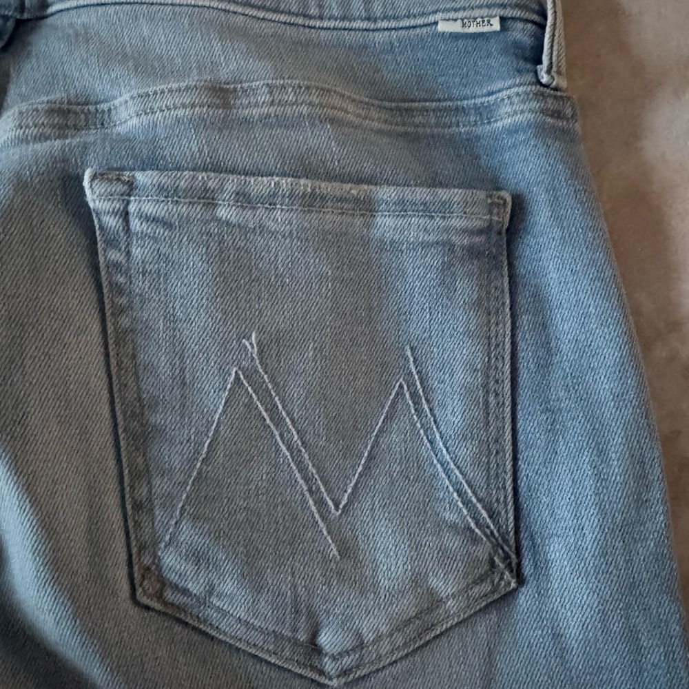 Mother Insider Step Fray Limited Edition Wash Jeans Size 33 - Picture 6 of 11